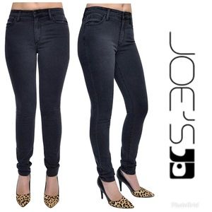 Joe’s Jeans High Rise Skinny Jeans Black Denim 29